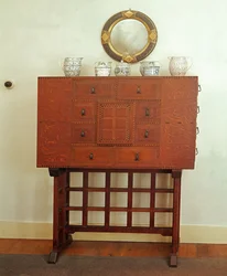 Cabinet on Stand Designed by Sidney Barnsley